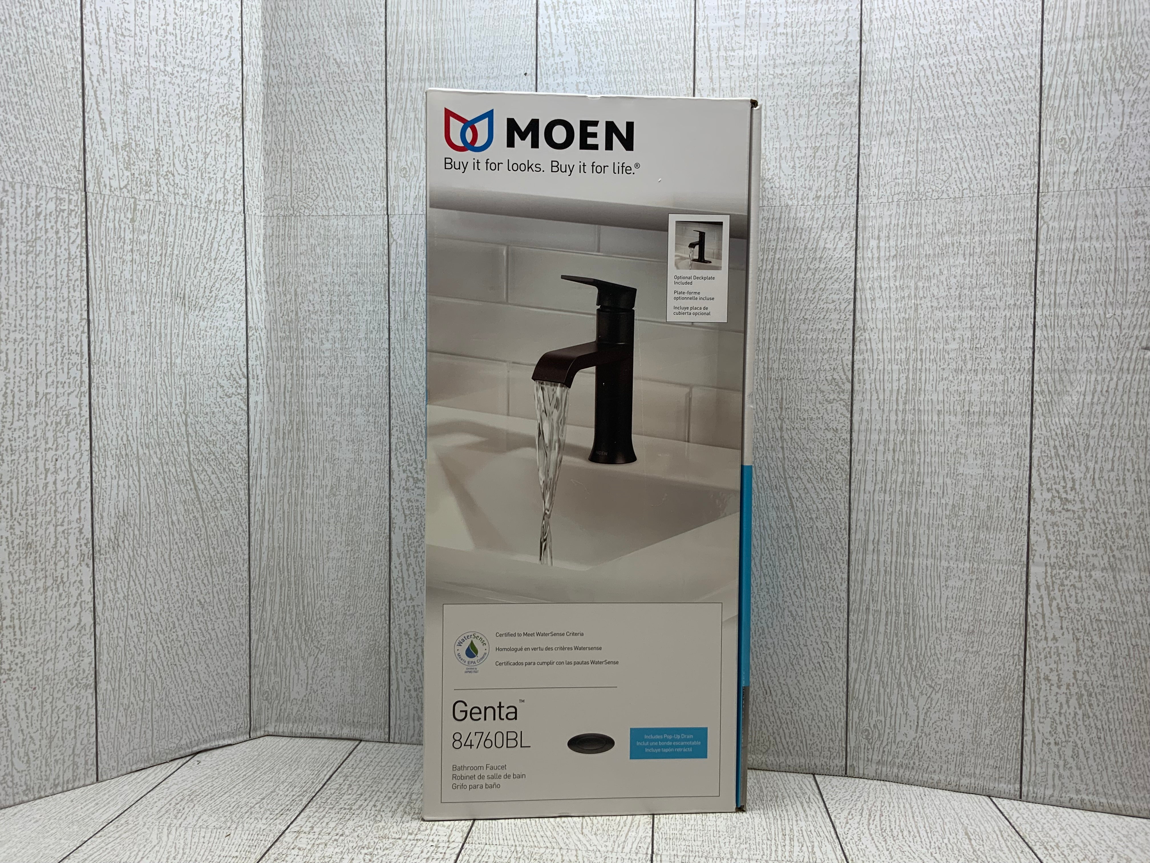 Moen - Genta Single Hole Single-Handle Bathroom Faucet in Matte Black (8052294942958)
